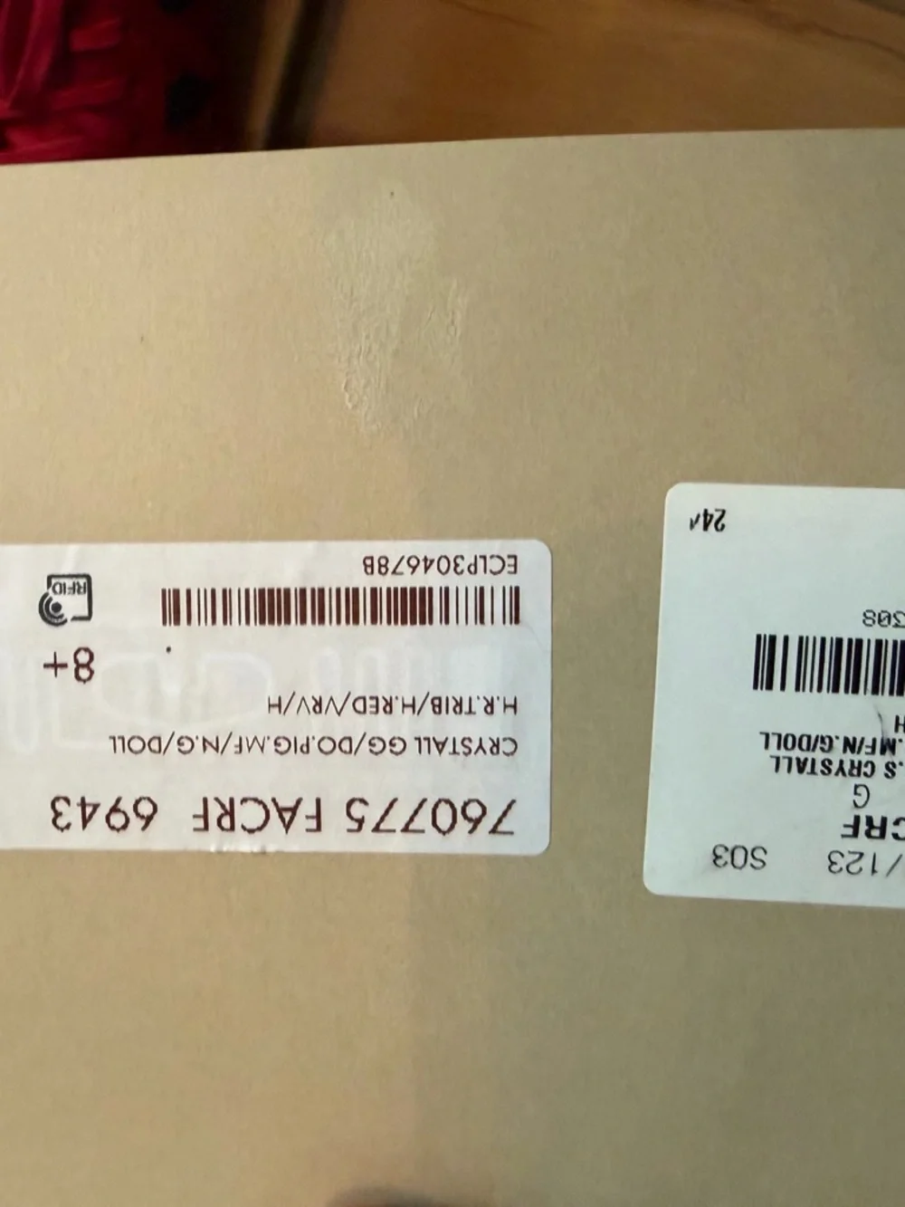 Gucci Ace 'GG Crystal Canvas Red - Picture 3 of 7